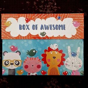 NWT Usborne Kids Box of Awesome: Postcards, Award Certificstes, Stickers & More